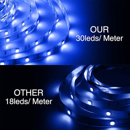 DAYBETTER Led Strip Lights 16.4ft Waterproof Color Changing Led Lights with Remote Controller