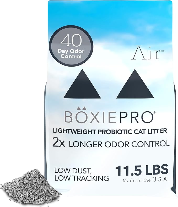 Boxie® Probiotic Cat Litter, Lightweight 40-Day Odor Control, Clumping, 11.5lb-Mewly Pet