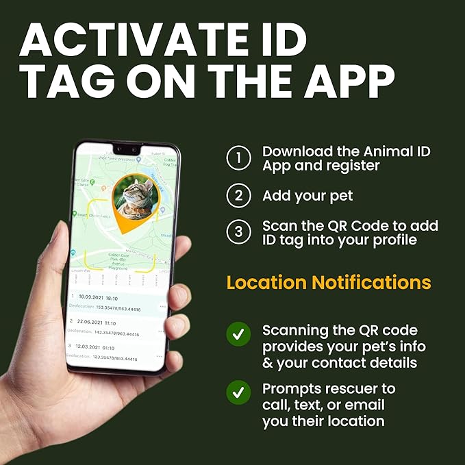 BRONZEDOG Leather Cat Collar with Removable Bells Non Breakaway Kitten QR Tag for Girl Boy (7" - 9" for Cats, Black & Silver)-Mewly Pet