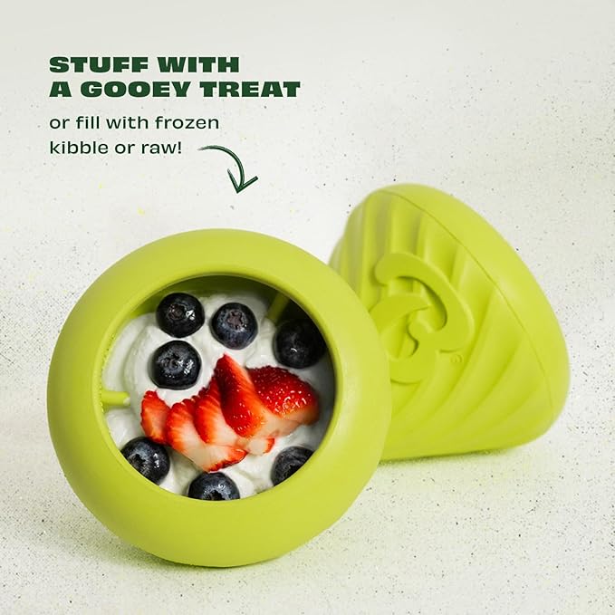 Benebone Natural Rubber Cone Interactive Enrichment Treat Dispensing Dog Toy - Slow Feeder - Great for Meals and Boredom-Mewly Pet