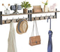 YMYNY Coat Rack Wall Mount with Shelf, 2 Pack 23.6" Coat Hooks Wall Mount, Wall Hooks for Hanging, Coat Hanger Wall Mount, Hat Rack for Wall, Towel Hooks for Bathrooms, Silver Gray UHWS004Y-2