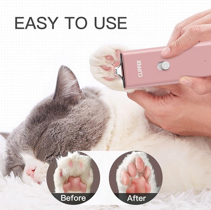 Dog Cat Home Hair Waterproof Clipper Portable Electric USB Rechargeable Pet Grooming Tools Low Noise Shaver Cordless Trimmer for Small and Large Pets-Mewly Pet