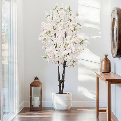 Artificial Cherry Blossoms Tree Bedroom Trees Indoor Faux Cherry Blossom Tree for Home Decor