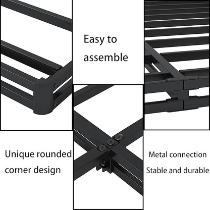 Low Profile Box Spring Queen - 3 Inch Box Spring Queen Heavy Duty Bed Foundation Metal Bed Base Easy Assembly