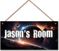 Personalized Sign Outer Space Room Décor Boys Room Decor, Universe Theme Little Man Cave Decor for Nursery, Space Nursery Decor for Toddler Baby Kids Room