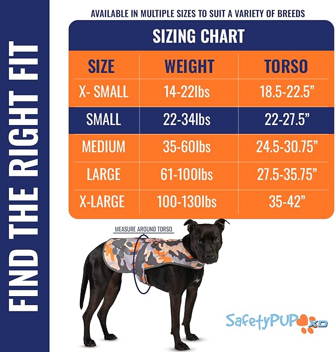 Dog Reflective Vest – Hi-Vis Fluorescent Visibility That Helps to Safeguard Your Pet On/Off Leash in Urban & Rural Areas (Camo, Small)-Mewly Pet