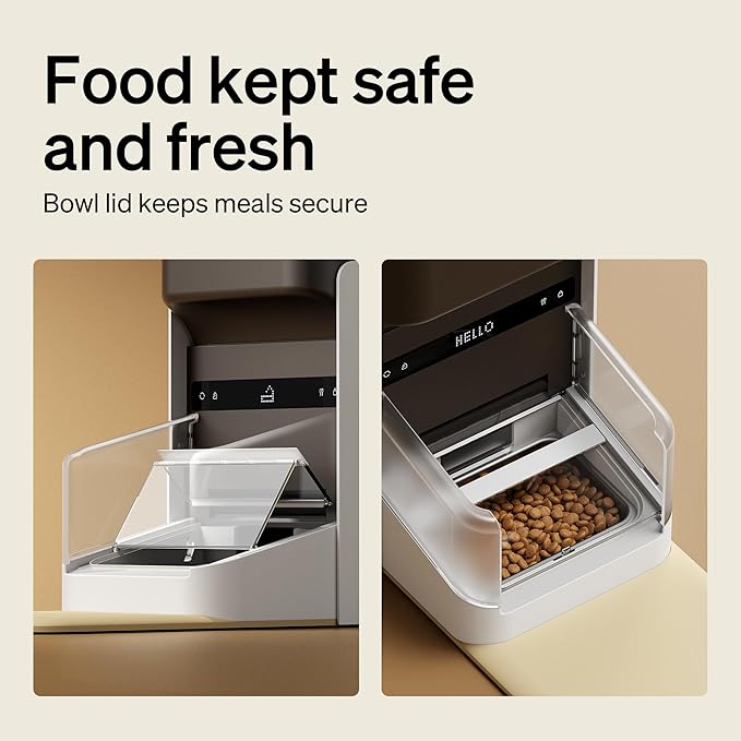 PETLIBRO RFID Automatic Cat Feeder, Collar Tag-Activated Personalized Meals, 5G&2.4G Wi-Fi Programmable Cat Food Dispenser with Cats Recognition & Diet Tracking for Multi-Pet Homes and Different Diets-Mewly Pet