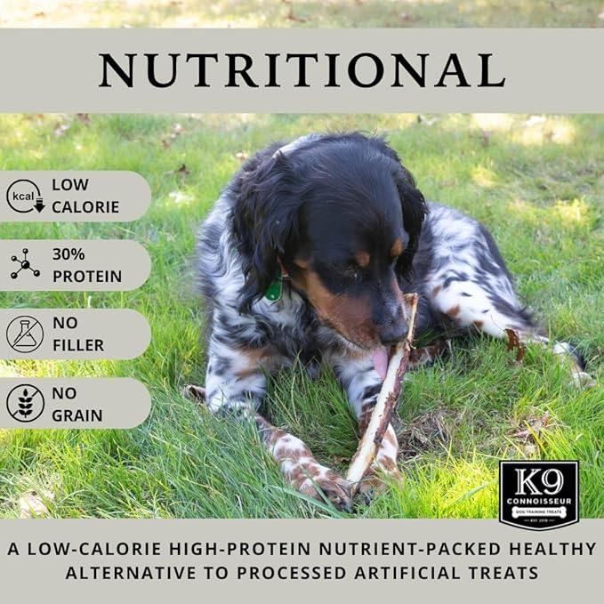 K9 Connoisseur Single Ingredient Dog Bones Made in USA for Small Breed Dogs All Natural Meaty Beef Chew Treat Bone Best for Puppies Up to 15 Pounds (8 Pk of 5 Ribblets)-Mewly Pet