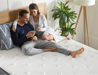 Coolvie Full Size Mattress 10 Inch Hybird Mattresses Full Bed Size Built in Pocketed Coils and Gel Memory Foam Layer, Low Motion Transfer & Breathable Bed Mattress in A Box