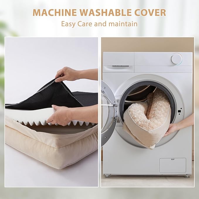BFPETHOME Orthopedic Dog Beds for Large Dogs-Waterproof Sofa Dog Bed with Removable Washable Cover, Large Pet Bed with Waterproof Lining and Nonskid Bottom,Pet Bed for Dogs-Mewly Pet