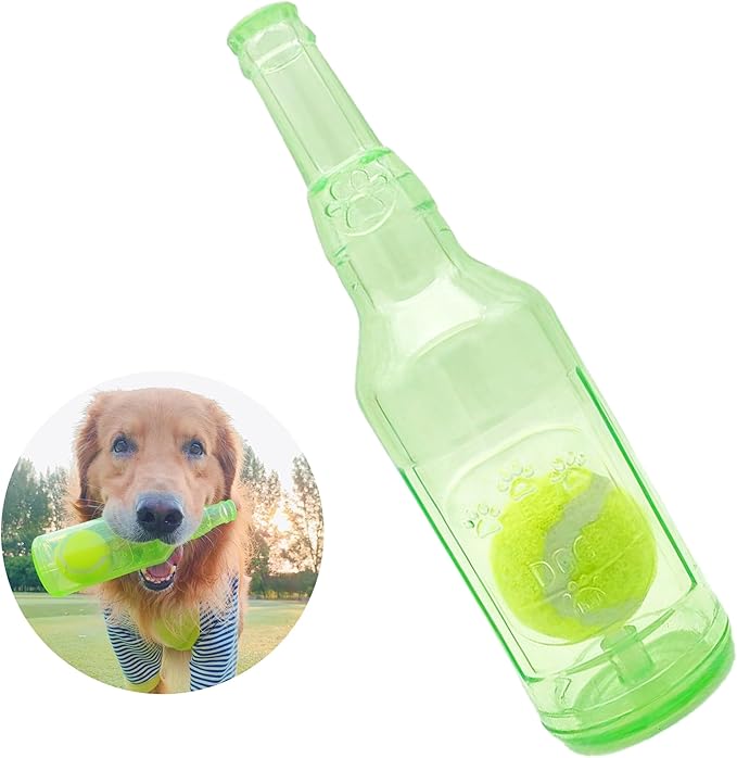 Dog Squeaky Floating Toy for Small Medium Large Dogs Training Fetch Indestructible Dog Chew Toys Indoor Pool Beach Outdoor Pet Supplies Green M-Mewly Pet