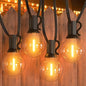 GPATIO Outdoor String Lights, 60FT Waterproof Patio Lights with 32 Hanging Light Globe G40 Bulbs, 2700k Shatterproof for Backyard Gazebo Porch Garden Commerical Outside Decor