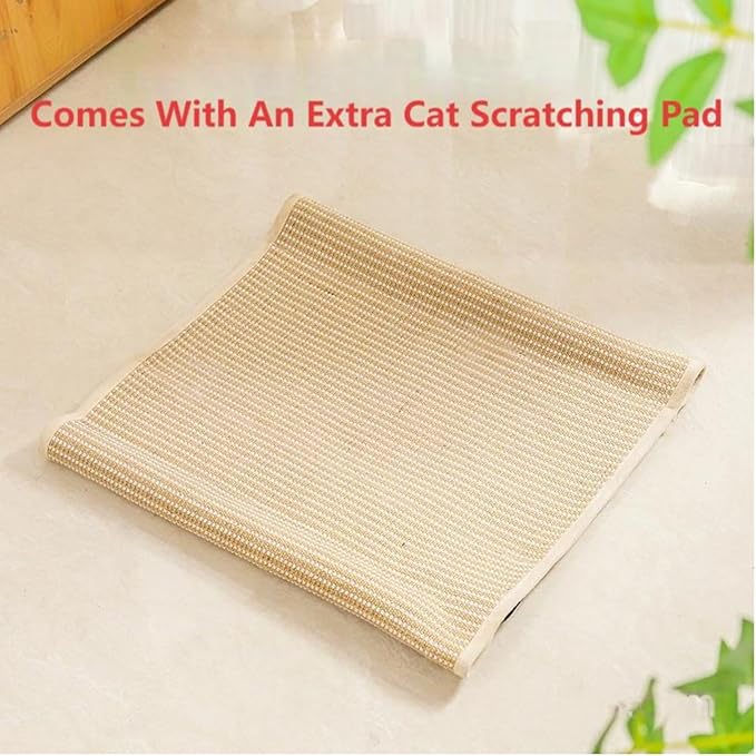 Scratcher Bed,Scratcher Couch,Scratcher Lounger,for Indoor Cats,Sisal Scratcher 2 in 1 Cat Couch, Wear-Resistant Scratching Lounge Chair,Additional Gift Sisal Scratcher-Mewly Pet