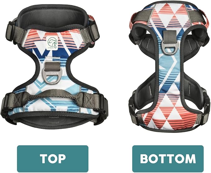 Embark Adventure Dog Harness, Reflective Trim XL Dog Harness for Extra Large Dogs No Pull - Military Grade Nylon, 2 Leash Clips & Gel Lined Handle.-Mewly Pet