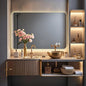 36''x24'' Lighted Mirrors for Bathroom Wall Backlit Rectangular Rounded Corners, LED Bathroom Mirror Frameless with Lights Anti Fog, Dimmable, 3 Colors,Tempered Glass, Shatter-Proof (Color 2)