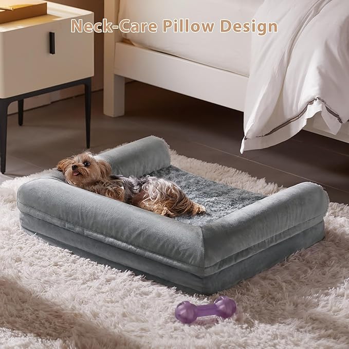 BFPETHOME Dog Beds for Large Dogs, Orthopedic Dog Bed for Medium Large Dogs,Big Waterproof Couch Pet Bed with Removable Washable Cover-Mewly Pet