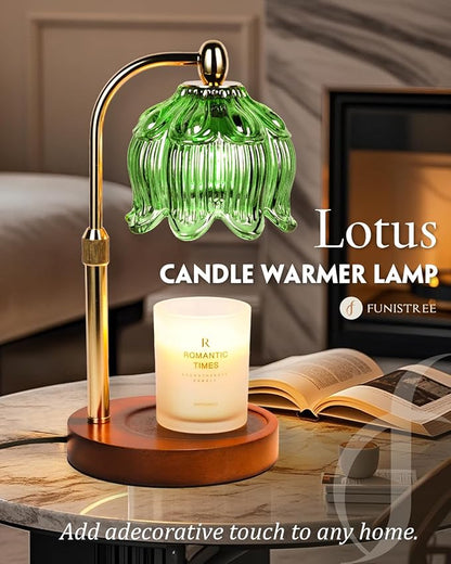 Candle Warmer Lamp with Timer Dimmable, Adjustable Height, Birthday Gifts for Women Mom, House Warming Gifts New Home Room Decor, Christmas Gifts,Wax Warmer Lamp for Jar Candles with 2 Bulbs