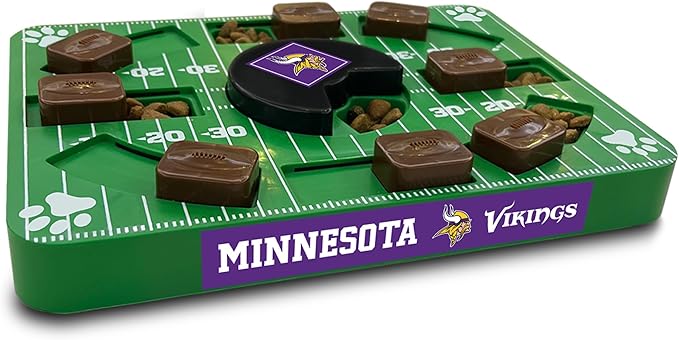 Pets First NFL Minnesota Vikings Puzzle Toy, Puzzle Treat Dog Toy, Interactive Dog Treat Toy, Dog Puzzle-Mewly Pet