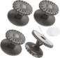 Self Adhesive Drawer Knobs, 4 Pack Self Stick Door Pull Handles, Zinc Alloy No Drilling Cabinet Knobs for Drawer, Closet, Window, Dresser, Sliding Barn/Glass Shower/Balcony Door (4, Grey)