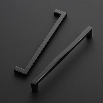 Ravinte 3 Pack 8-4/5 Inch Kitchen Square Cabinet Handles Matte Black Cabinet Pulls Black Drawer Pulls Kitchen Cabinet Hardware Kitchen Handles