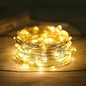 ANJAYLIA 33Ft LED Fairy Lights Battery Operated String Lights 100 LED Firefly Lights Garden Home Bedroom Christmas Party Wedding Festival Decorations, Warm White
