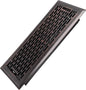 4x12 Inches Heavy Duty Walkable Floor Register - Easy Adjust Air Supply Lever Decorative Floor Vent Covers - Boston Design Vent Covers for Home - Oil Rubbed Bronze