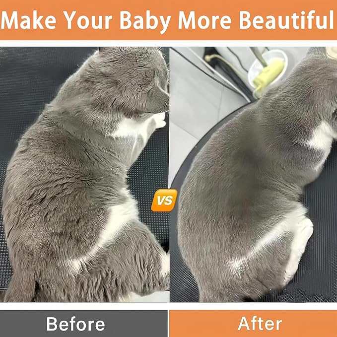 4 in 1 Cat Steam Brush,cat brushes for indoor cats,Rechargeable Steam Cat with Steam,Anti-Static Steam Pet Brushes for Dogs Cats(Khaki)-Mewly Pet