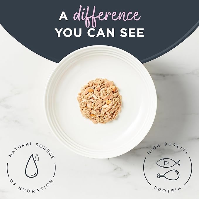 Reveal Natural Wet Cat Food, 24 Count, Grain Free, Limited Ingredient Canned Food for Cats, Tuna Fillet with Shrimp in Broth, 2.47 oz Cans-Mewly Pet