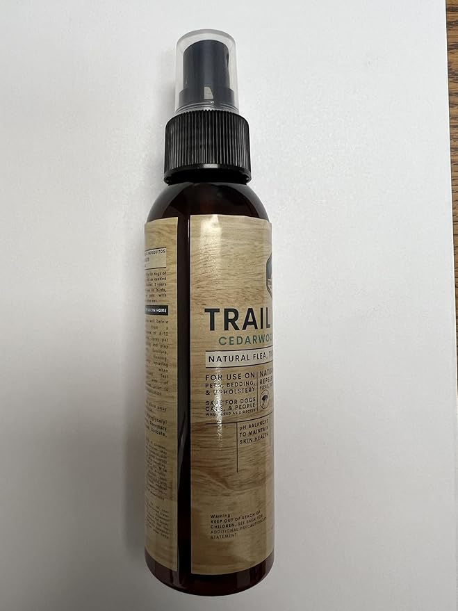 Trail Guard Natural Extra Strength Insect, Flea and Tick Spray for Dogs, Cats, People & Home (2Pack 4oz, Cedarwood & Rosemary)-Mewly Pet