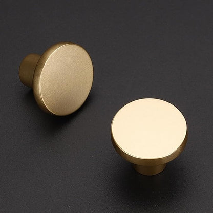 Ravinte 1 Pack Cabinet Knobs Champagne Gold Kitchen Cabinet Knobs Round Dresser Drawer Pulls Closet Door Pulls 1-1/5 Inch