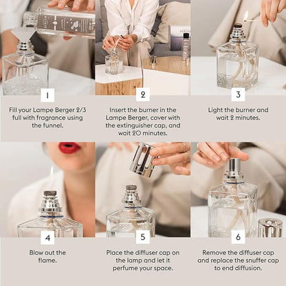 MAISON BERGER - Giftset Lampe Berger - Model Lolita Lempicka - Home Fragrance Diffuser - 4.7 x 3.2 x 3.2 inches - Includes Fragrance 250 milliliters - 8.45 Fluid Ounces (Black)