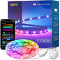 Lepro S1 AI LED Strip Lights for Bedroom - 50ft Smart RGB Light Strips with IC and Rainbow Chasing Effects, Color Segment DIY, Personalized Al Lighting Designer, No Remote, 2.4G Wi-Fi & Bluetooth