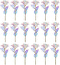 20PCS Artificial Colorful Flowers Galaxy Rose Crystal Flower Glass Rose Gifts for Wedding, Mother' s Day Memorable Days, Color A