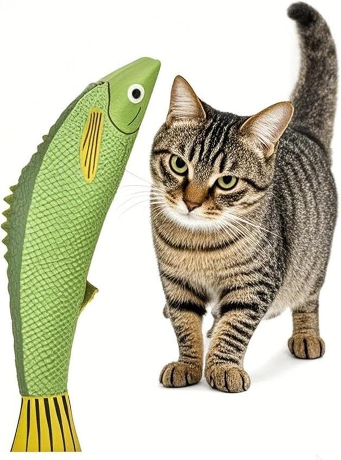 Cat Toys for Bored Indoor Adult Cats - Catnip Toys for Mental Stimulation, Interactive & Durable Kicker Toys for Solo Play, Best for Lazy or Senior Cats (Orange)-Mewly Pet