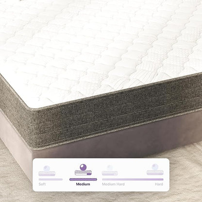 NapQueen Queen Mattress, 12 Inch Victoria Hybrid Cooling Gel Infused Pocket Spring and Memory Foam Mattress, Queen Size Mattress Bed in a Box, CertiPUR-US Certified, Fiberglass-Free Mattress