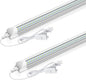 CNSUNWAY LED Shop Light 2FT, 20W 3000LM 6500K, T8 LED Tube Lights, Clear Cover, Ceiling and Utility Shop Lights, Linkable Light Fixture for Room, Garage, Workbench, Warehouse, ETL Listed (2 Pack)