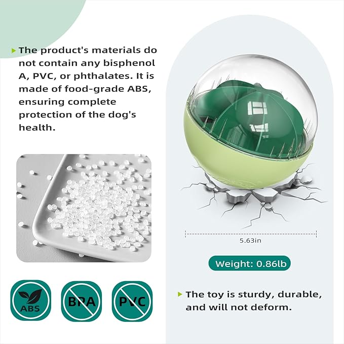 KADTC Extra-Large Dog Giggling Treat Dispenser Ball - Adjustable Food Dispensing Speed - Puppy Mind Game Puzzle Slow Feeder for Medium/Large/Extra Large Dogs Aggressive Chewers Breed-Mewly Pet