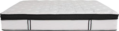 Flash Furniture Capri Comfortable Sleep 12" Hybrid Pocket Spring and Foam Mattress in a Box, Foam Pocket Spring Hybrid Mattress for Pressure Relief, Queen