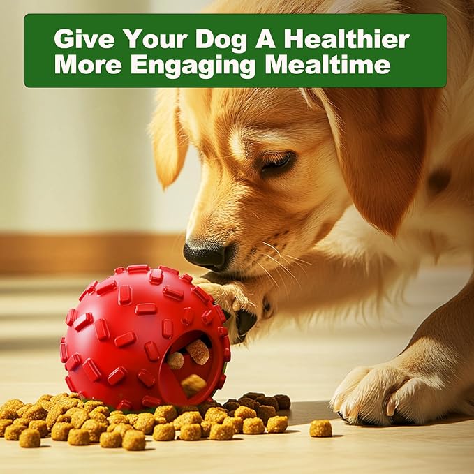 Treat Dispensing Dog Toys - Interactive Cognitive Dog Treat Toy,Puzzle Ball for Puppies & Small Dogs,Promotes Slow Eating, Reduces Stress,Perfect for Fetch,Chewing & Training-Mewly Pet