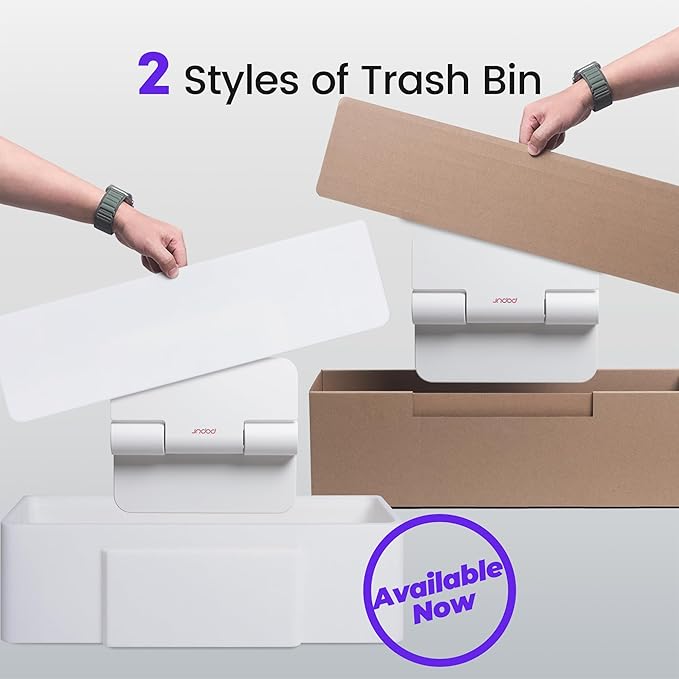 (Upgraded) Popur X5 Self Cleaning Cat Litter Box - Unique Open Top Split System - Automatic Litter Scooping Robot, Odor-Seal, 24 Inch Tray, 30-Day Capacity, 33 lbs. Load, 99% Leakproof (Cardboard Bin)-Mewly Pet