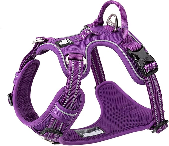 TRUE LOVE Dog Harness No Pull Nylon Reflective Pet Harness Adjustable Comfortable Control Step-in Brilliant Colors Truelove TLH56512 XS-Mewly Pet