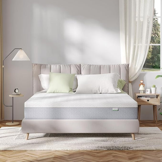 Novilla Queen Mattress, 10 Inch Gel Memory Foam Queen Size Mattress for Cool Night & Pressure Relief, Medium Plush Bed Mattresses, Bliss