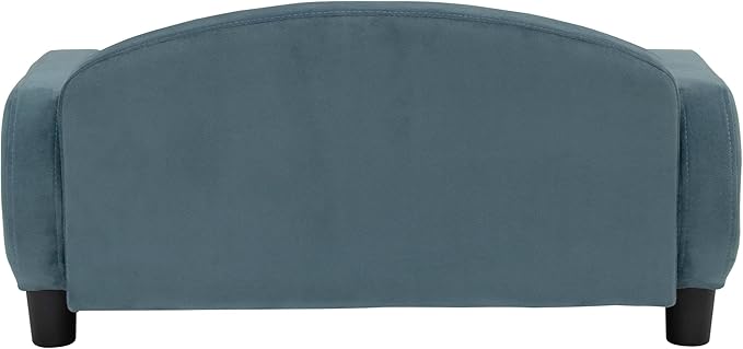 Paws & Purrs Cat Sofa Bed, Pet Couch for Indoor Cats Elevated Cat Beds with Removable Washable Mattress Cover for Kitten, Puppy or Small Animal- 31.5" Wide, Cornflower-Mewly Pet