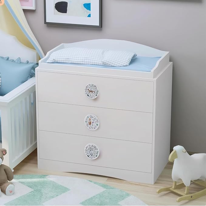8Pack1.8 Wooden Jungle Animal Cabinet Drawer Knob Nursery Kids Room Dresser Furniture Drawer Handle Pulls and Knobs