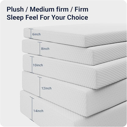 Avenco Queen Mattress, 6 Inch Memory Foam Queen Size Mattress in a Box for Comfort Sleep & Pressure Relief, CertiPUR-US Certified Medium Firm