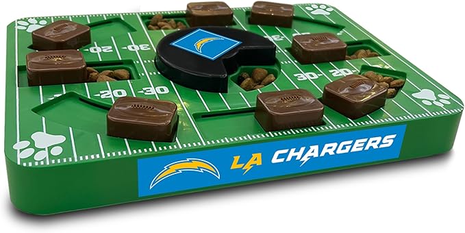 Pets First NFL Los Angeles Chargers Puzzle Toy - Interactive Dog Puzzle Treat Toy-Mewly Pet