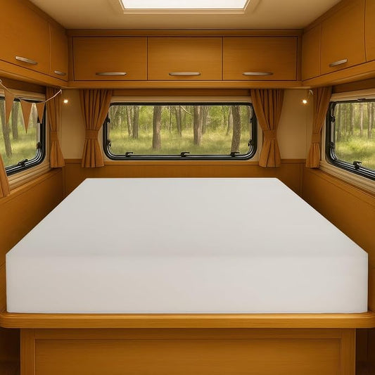 Foamma 2” x 34” x 75” Camper/RV Travel High-Density Bunk Mattress Topper, Made in USA, Comfortable, Travel Trailer, CertiPUR-US Certified, Cover Not Included