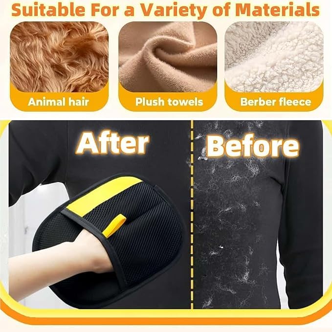 3pc Pet Hair Removal Glove,Pet Grooming Gloves,Cat Grooming for Hair Removal,Versatile Reusable Pet Hair Remover Glove-Mewly Pet