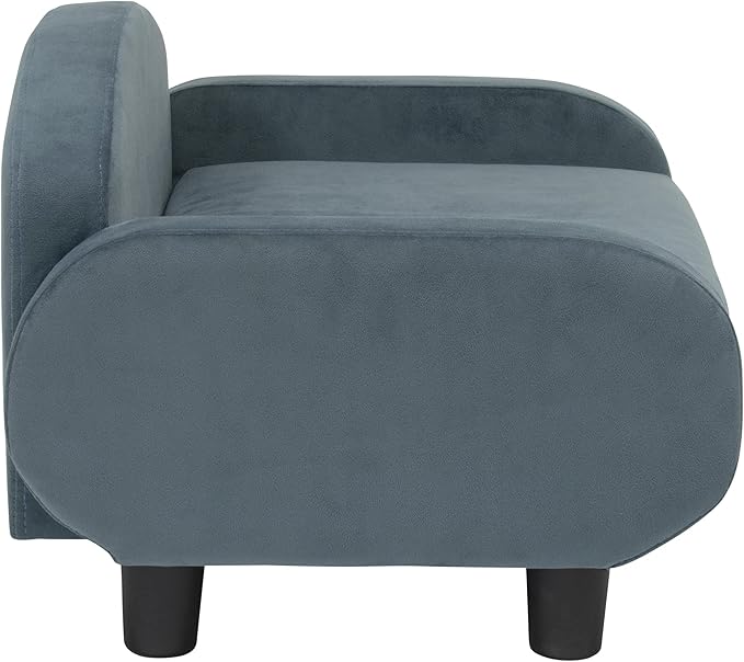 Paws & Purrs Cat Sofa Bed, Pet Couch for Indoor Cats Elevated Cat Beds with Removable Washable Mattress Cover for Kitten, Puppy or Small Animal- 31.5" Wide, Cornflower-Mewly Pet