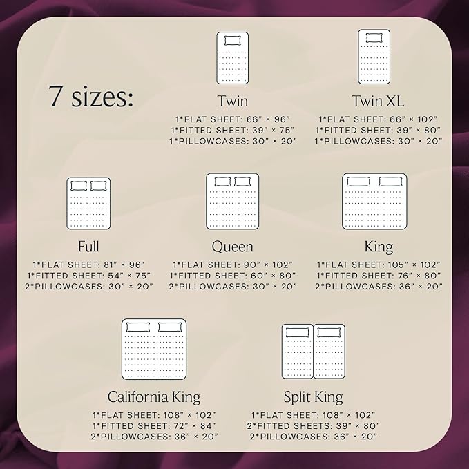 LuxClub 3 PC Sheet Set Sheets Deep Pockets Wrinkle Free Sheets Machine Washable Hotel Bedding Silky Soft - Eggplant Twin